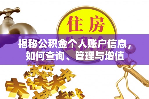 杏花岭揭秘公积金个人账户信息，如何查询、管理与增值