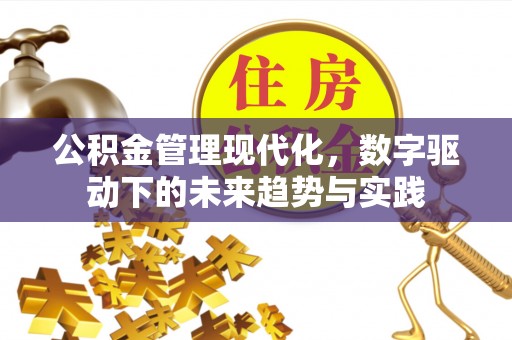 杏花岭公积金管理现代化，数字驱动下的未来趋势与实践