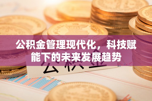 杏花岭公积金管理现代化，科技赋能下的未来发展趋势