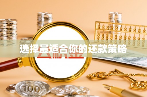 杏花岭选择最适合你的还款策略